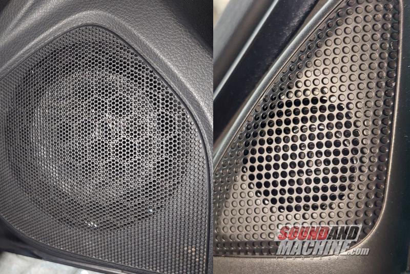 Instalasi OEM placement speaker Alpine Status di Subaru Impreza WRX STI oleh gerai Cartens Audio.
