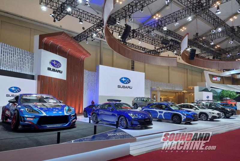 Booth Subaru di pameran Gaikindo Indonesia International Auto Show (GIIAS) 2024.