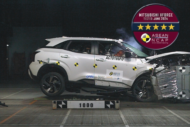 Mitsubishi XForce raih peringkat tinggi uji keselamatan ASEAN NCAP. (sumber: ASEAN NCAP)