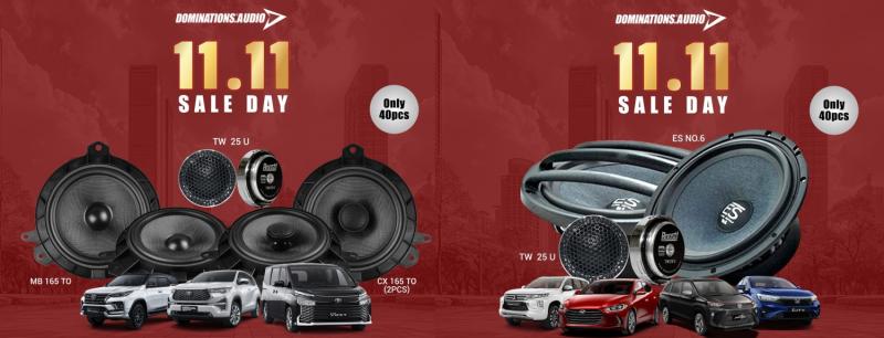 Paket upgrade audio untuk promo Dominations Audio 11.11 (sumber: Dominations)